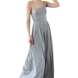 Urban Outfitters medium strappy low back pleated maxi dress D4 3324